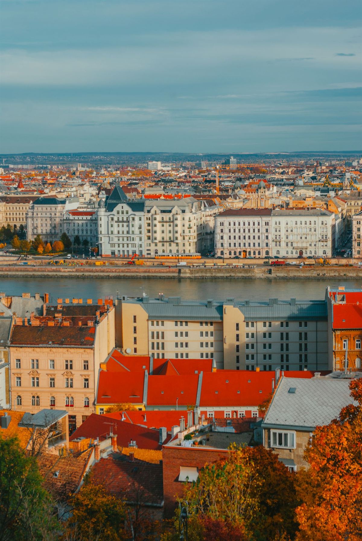 Budapest split by the Danube